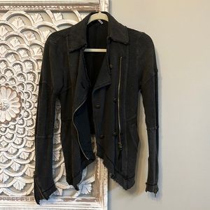 Free People high/low Military Jacket